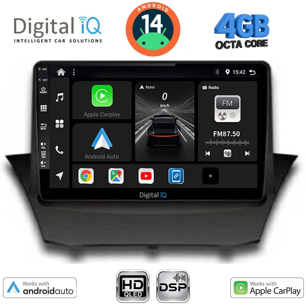 Βλησαρούλης Car Center - DIGITAL IQ BXF 6154A_CPAA (9inc) MULTIMEDIA TABLET for FORD FIESTA mod. 2008-2017