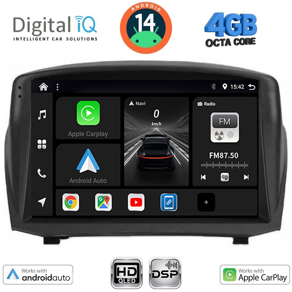 Βλησαρούλης Car Center - DIGITAL IQ BXF 6154B_CPAA (9inc) MULTIMEDIA TABLET for FORD FIESTA mod. 2008-2017