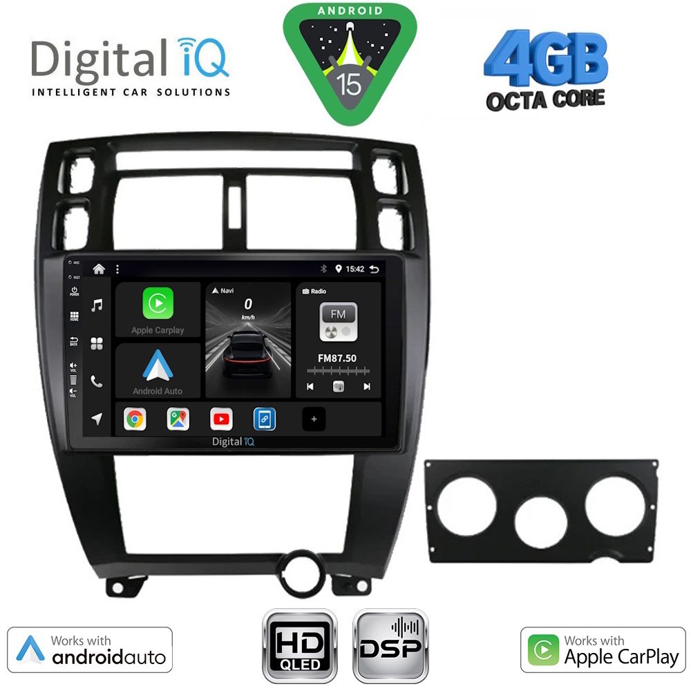 Βλησαρούλης Car Center - DIGITAL IQ BXF 6241BL_CPAA (10inc) MULTIMEDIA TABLET for HYUNDAI TUCSON mod. 2004-2010 (BLACK)