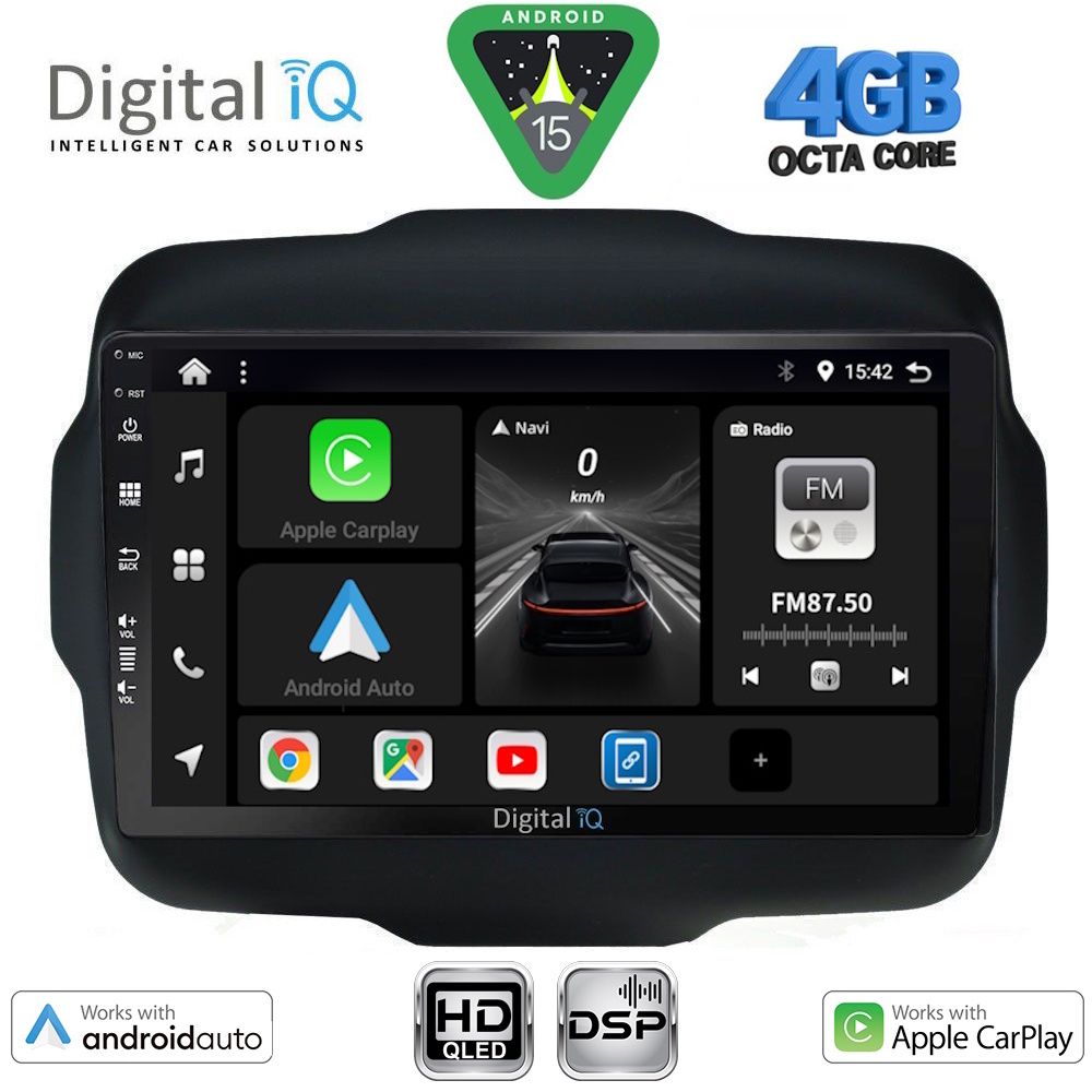 Βλησαρούλης Car Center - DIGITAL IQ BXF 6290_CPAA (9inc) MULTIMEDIA TABLET for JEEP RENEGADE  mod. 2014>