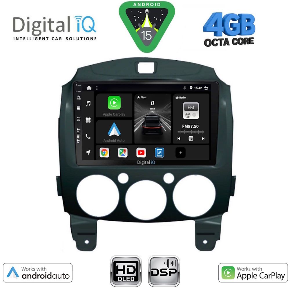 Βλησαρούλης Car Center - DIGITAL IQ BXF 6361_CPAA (9inc) MULTIMEDIA TABLET for MAZDA 2  mod. 2007-2014