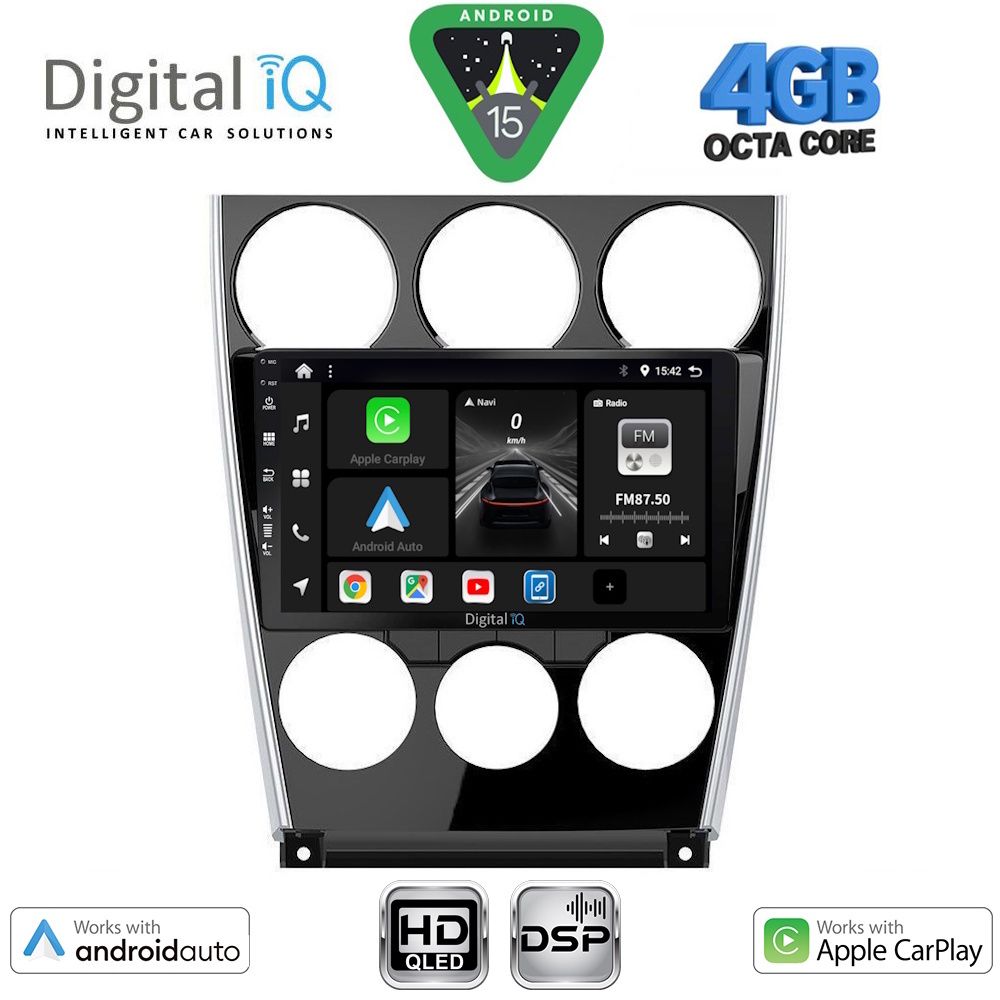 Βλησαρούλης Car Center - DIGITAL IQ BXF 6375_CPAA (9inc) MULTIMEDIA TABLET for MAZDA 6 (FACELIFT) mod. 2005-2008