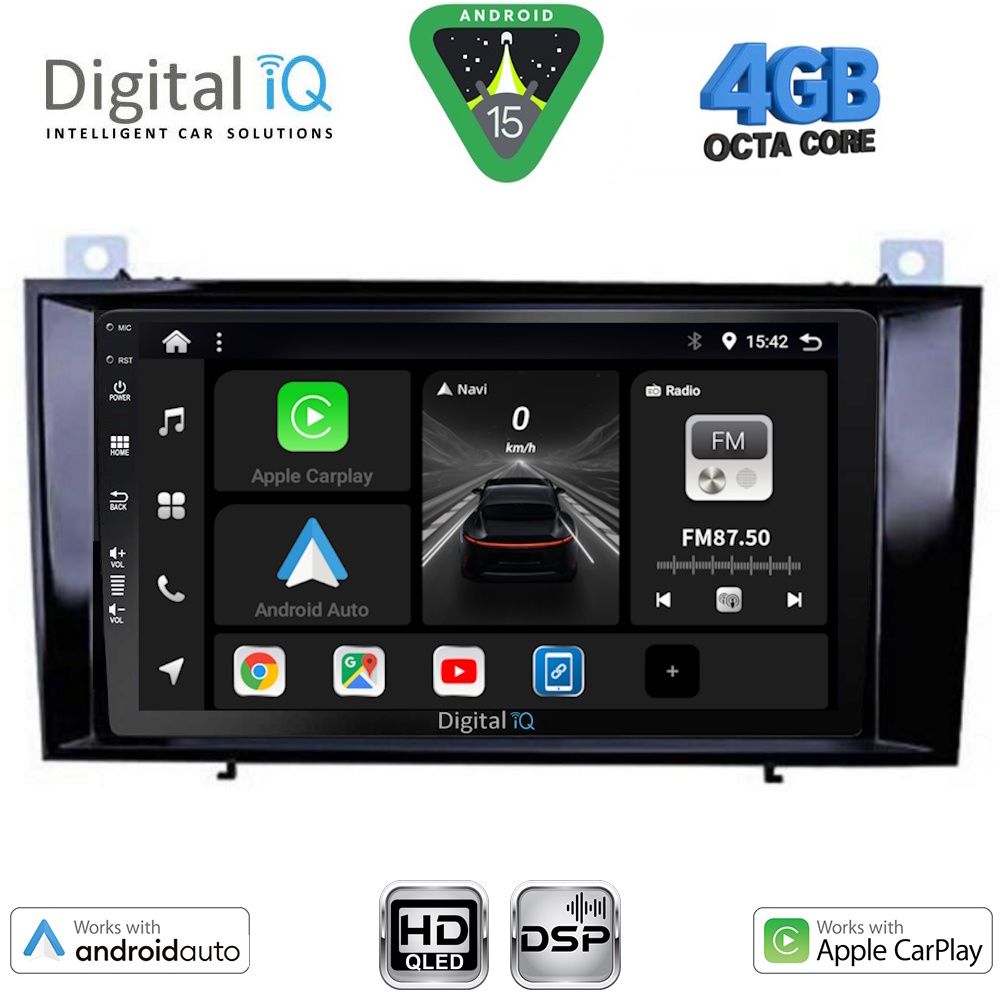 Βλησαρούλης Car Center - DIGITAL IQ BXF 6428_CPAA (8inc) MULTIMEDIA TABLET for MERCEDES SLK R171 mod. 2004-2010