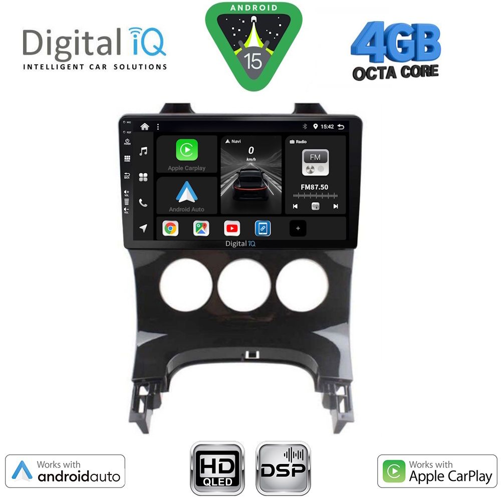Βλησαρούλης Car Center - DIGITAL IQ BXF 6515_CPAA A/C (9inc) MULTIMEDIA TABLET for PEUGEOT 3008 mod. 2008-2016 με A/C