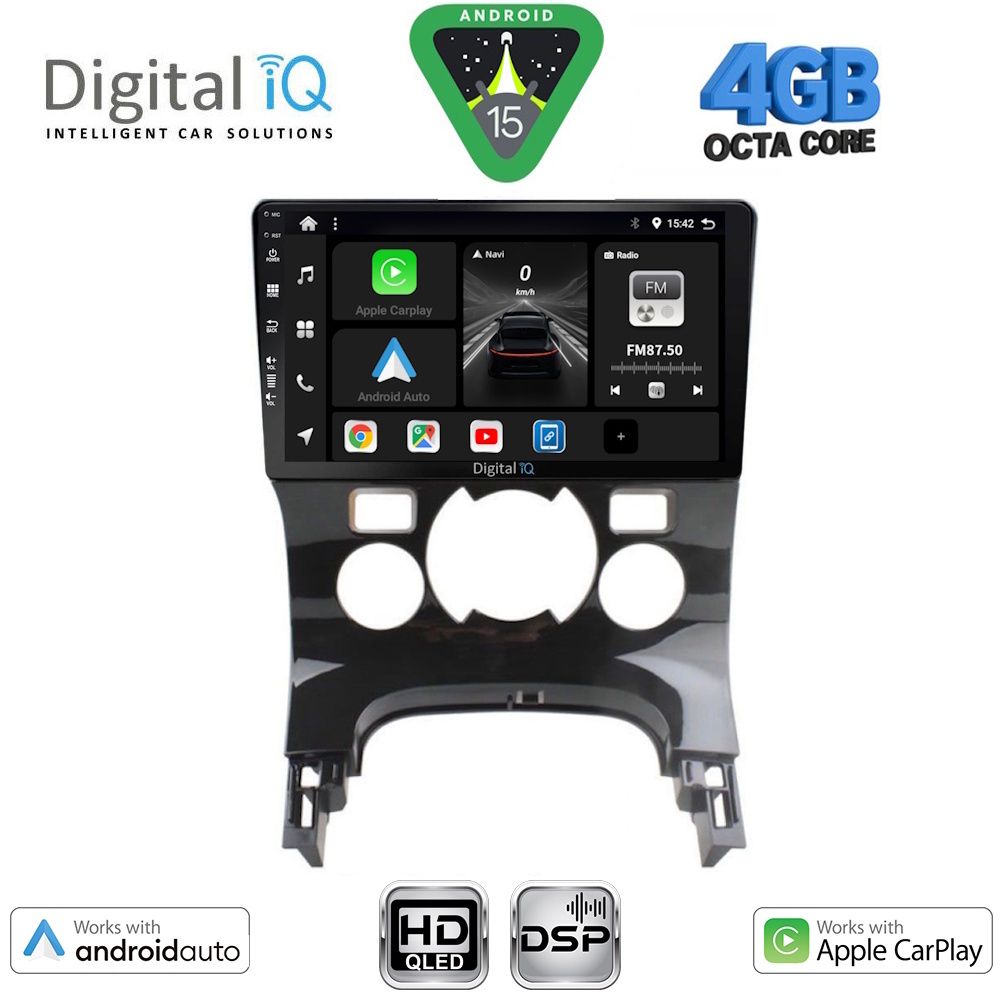 Βλησαρούλης Car Center - DIGITAL IQ BXF 6515_CPAA CLIMA (9inc) MULTIMEDIA TABLET for PEUGEOT 3008 mod. 2008-2016 με CLIMA