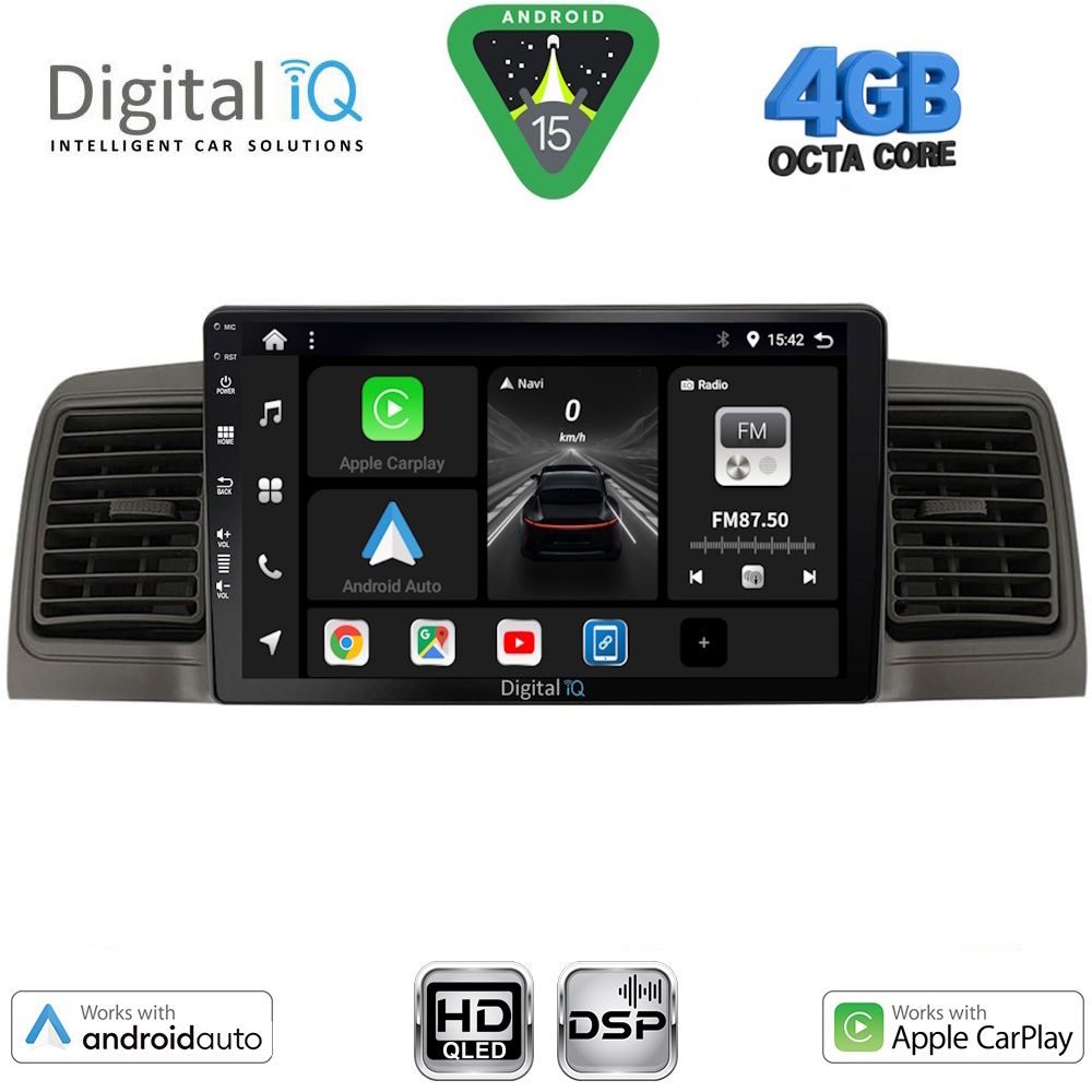Βλησαρούλης Car Center - DIGITAL IQ BXF 6712_CPAA (9inc) MULTIMEDIA TABLET for TOYOTA COROLLA mod. 2001-2006