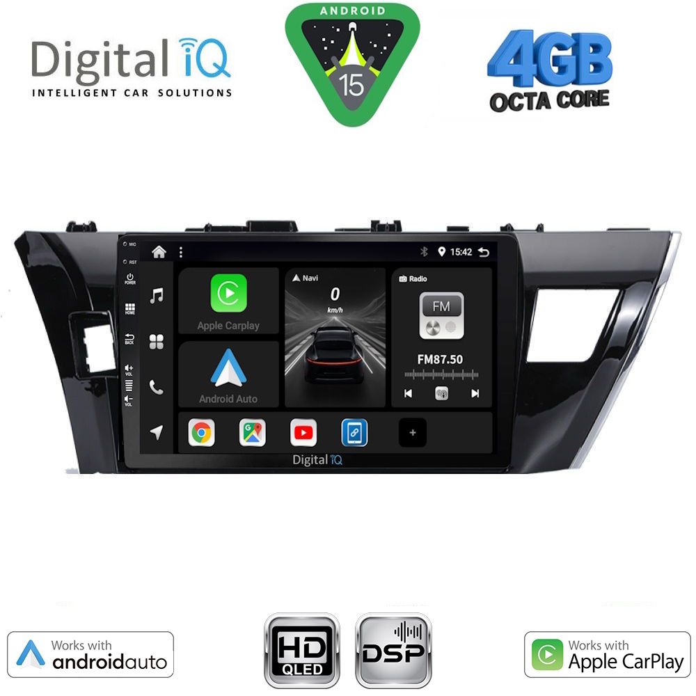 Βλησαρούλης Car Center - DIGITAL IQ BXF 6714_CPAA (10inc) MULTIMEDIA TABLET for TOYOTA COROLLA mod. 2013-2016
