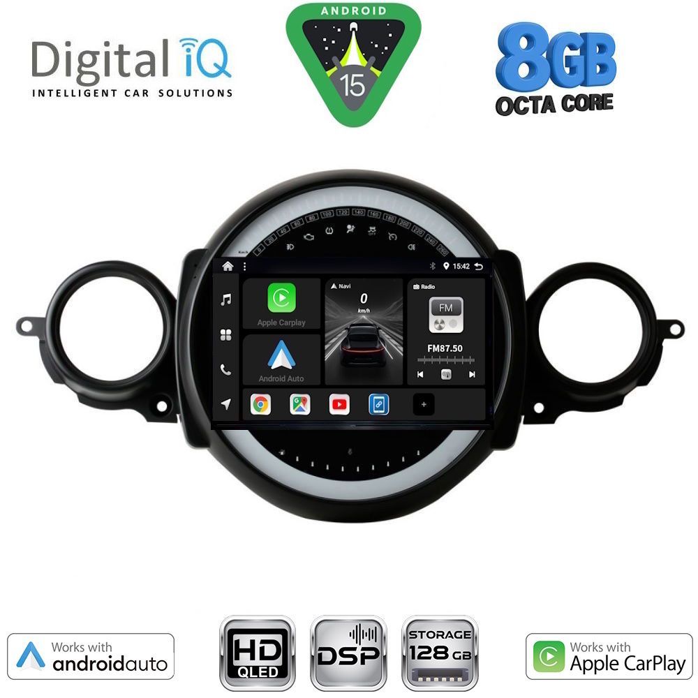 Βλησαρούλης Car Center - DIGITAL IQ BXF 7064_CPAA (9inc) MULTIMEDIA TABLET for MINI COOPER (R56-R57) mod. 2006-2014 - CLUBMAN (R55) mod. 2007-2014