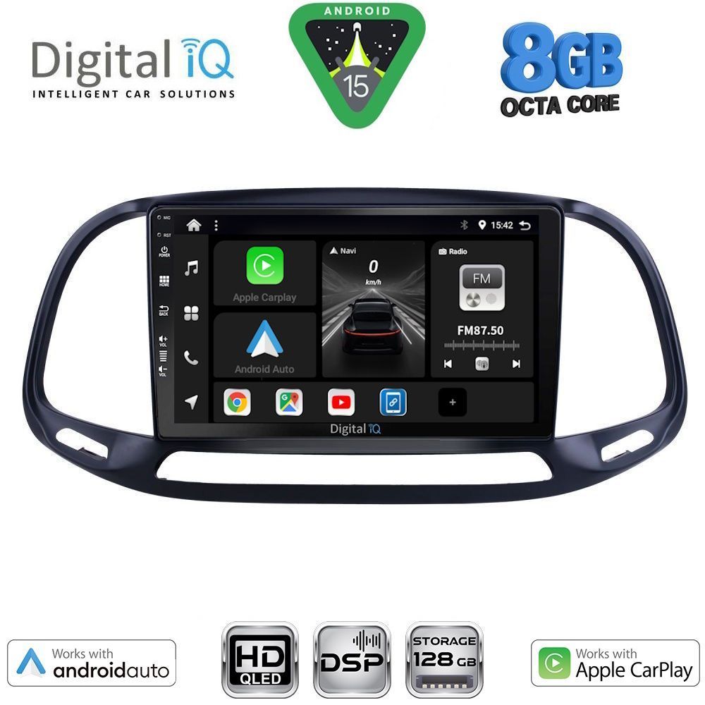 Βλησαρούλης Car Center - DIGITAL IQ BXF 7138_CPAA (9inc) MULTIMEDIA TABLET for FIAT DOBLO – OPEL COMBO mod. 2015-2018