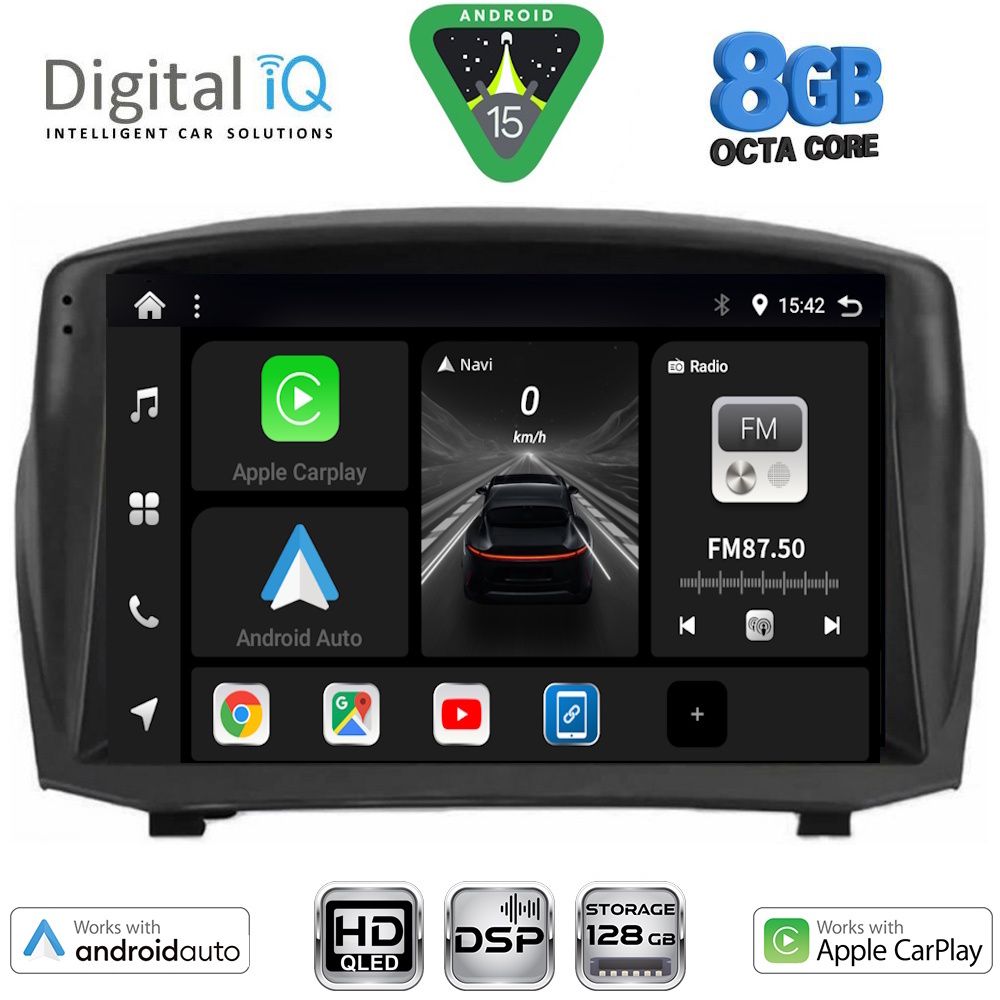 Βλησαρούλης Car Center - DIGITAL IQ BXF 7154B_CPAA (9inc) MULTIMEDIA TABLET for FORD FIESTA mod. 2008-2017