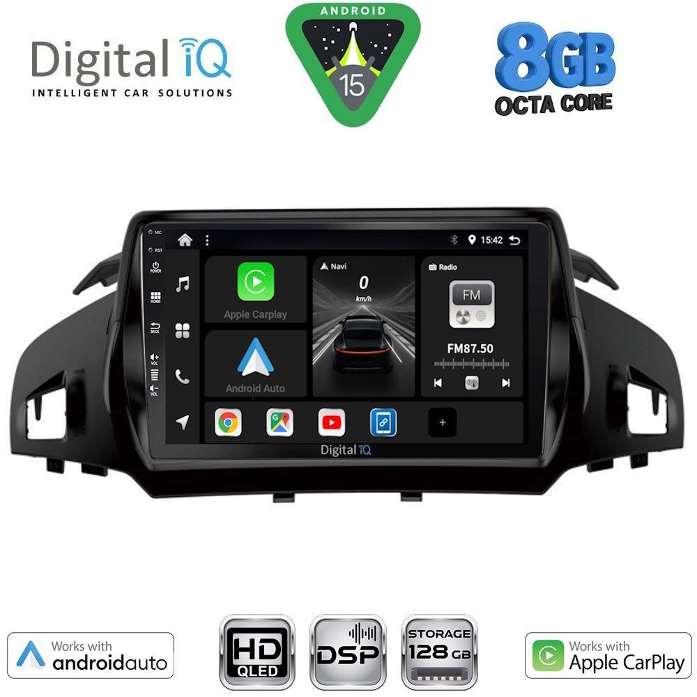 Βλησαρούλης Car Center - DIGITAL IQ BXF 7160_CPAA (9inc) MULTIMEDIA TABLET for FORD KUGA mod. 2013-2019 – CMAX mod. 2011>