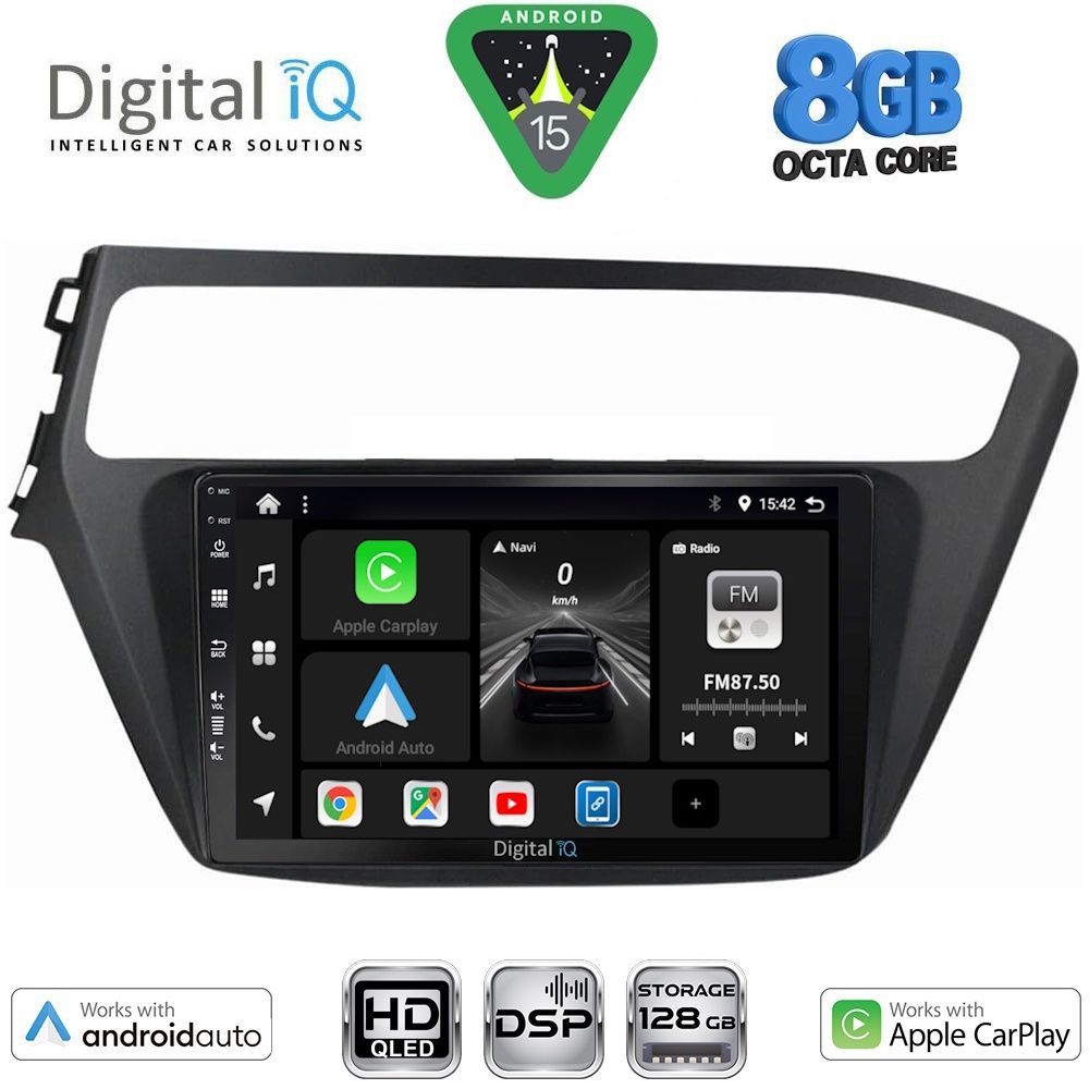 Βλησαρούλης Car Center - DIGITAL IQ BXF 7230_CPAA (9inc) MULTIMEDIA TABLET for HYUNDAI i20 mod. 2018-2021