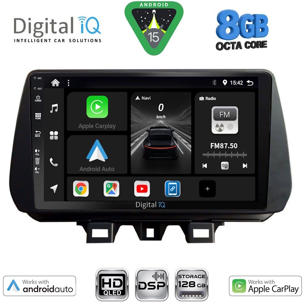 Βλησαρούλης Car Center - DIGITAL IQ BXF 7244_CPAA (9inc) MULTIMEDIA TABLET for HYUNDAI TUCSON  mod. 2019-2023