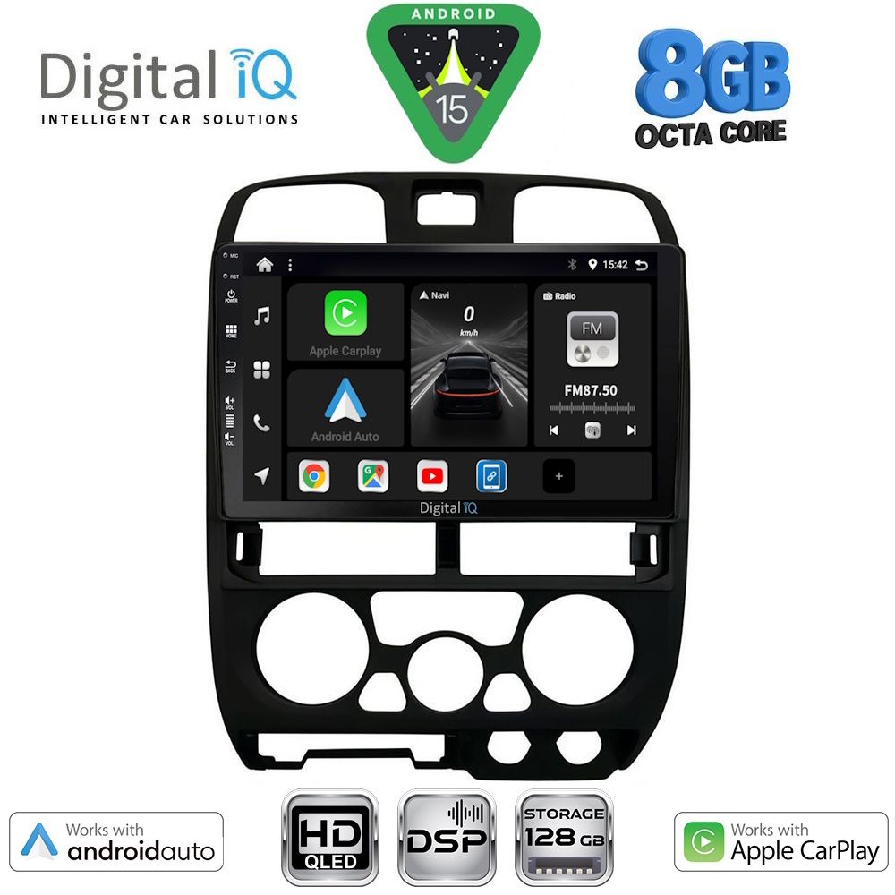 Βλησαρούλης Car Center - DIGITAL IQ BXF 7253BL_CPAA (9inc) MULTIMEDIA TABLET for ISUZU D-MAX mod. 2002-2008 (BLACK)