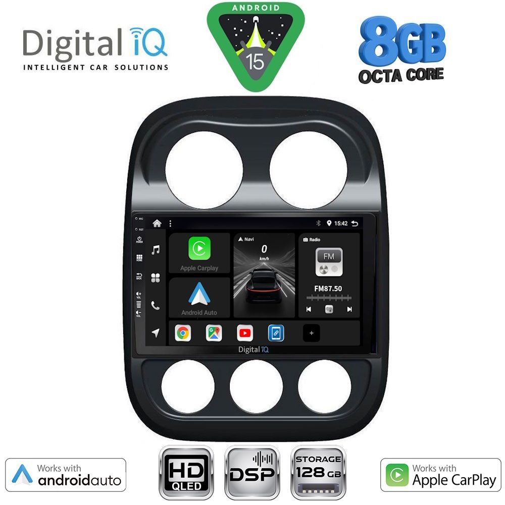 Βλησαρούλης Car Center - DIGITAL IQ BXF 7277_CPAA (10inc) MULTIMEDIA TABLET for JEEP COMPASS - PATRIOT mod. 2007-2016