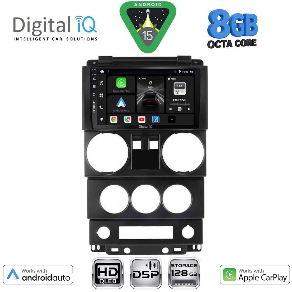 Βλησαρούλης Car Center - DIGITAL IQ BXF 7293_CPAA (9inc) MULTIMEDIA TABLET for JEEP WRANGLER  mod. 2006-2011