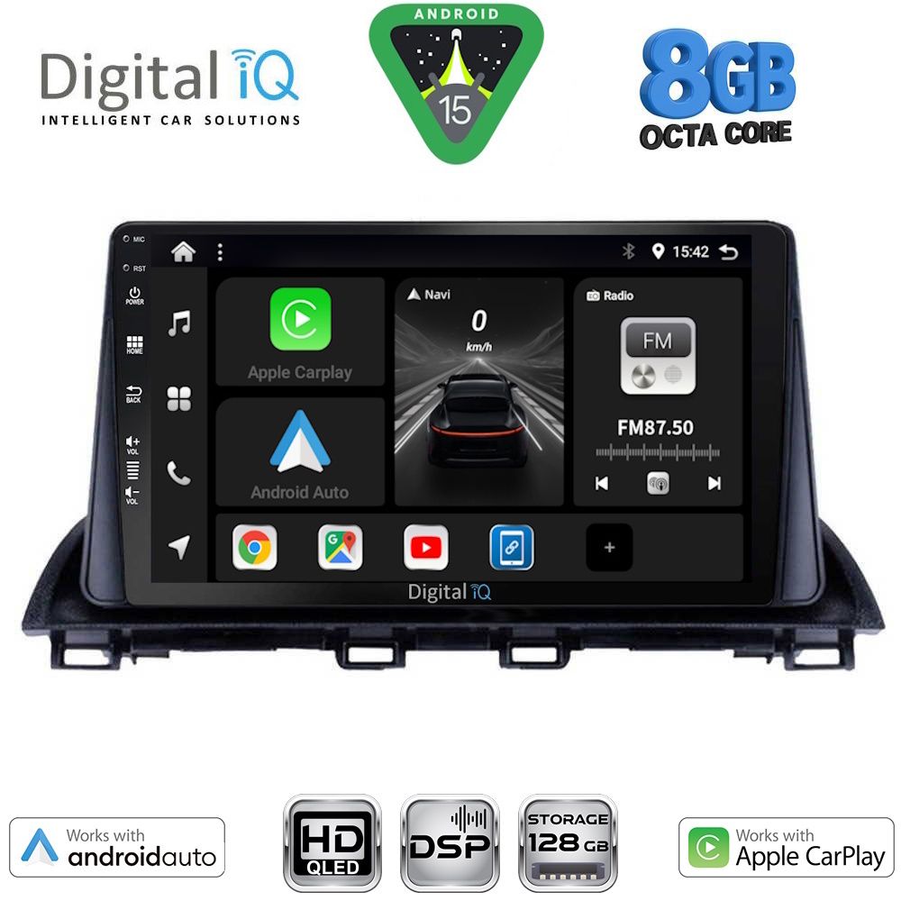 Βλησαρούλης Car Center - DIGITAL IQ BXF 7367_CPAA (9inc) MULTIMEDIA TABLET for MAZDA 3 mod. 2014-2019