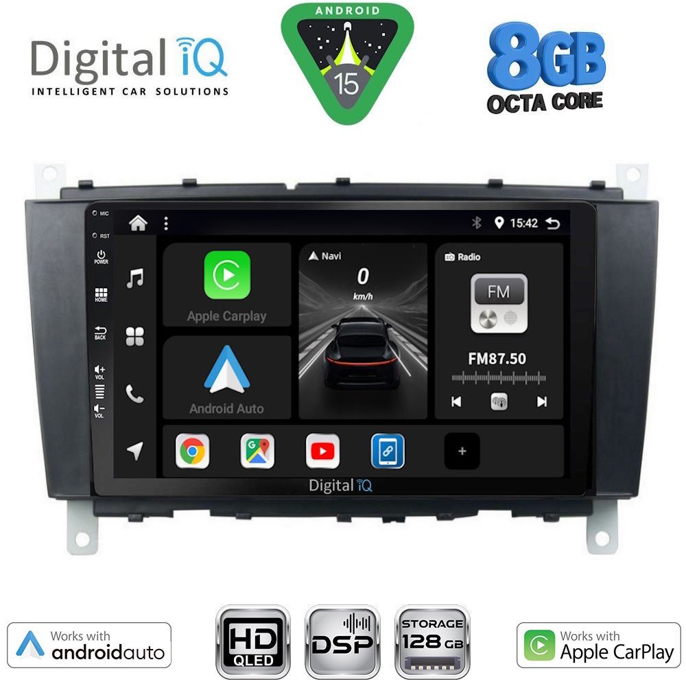 Βλησαρούλης Car Center - DIGITAL IQ BXF 7403_CPAA (8inc) MULTIMEDIA TABLET for MERCEDES C – CLK (W203-209) mod. 2004-2008