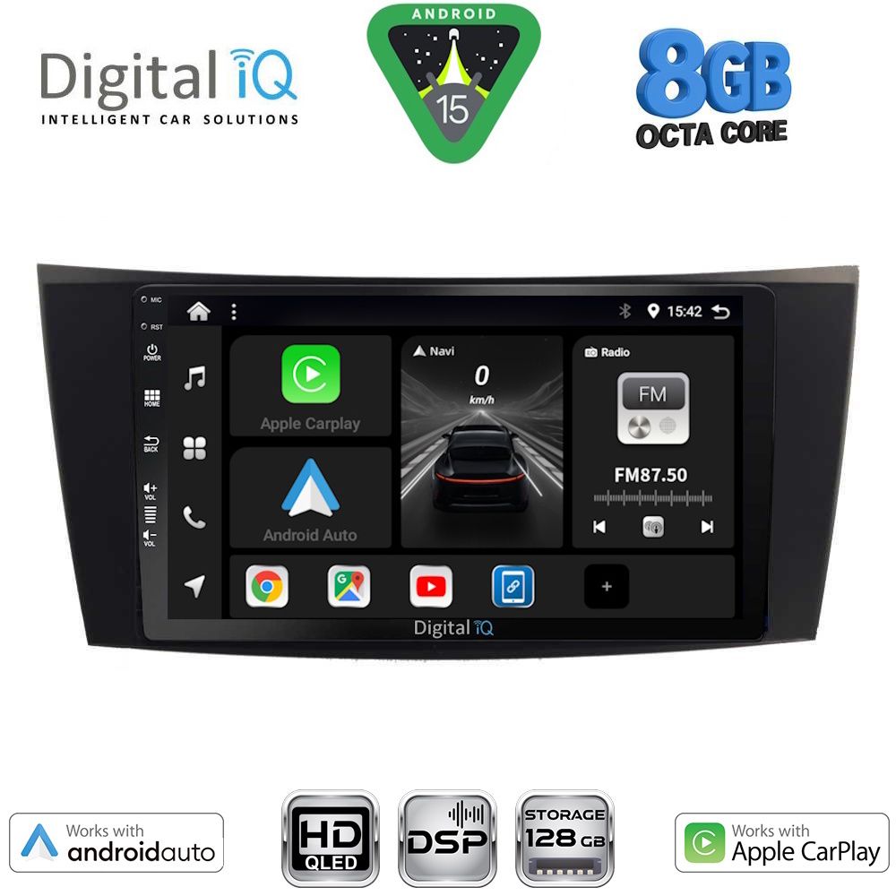 Βλησαρούλης Car Center - DIGITAL IQ BXF 7407_CPAA (8inc) MULTIMEDIA TABLET for MERCEDES E W211 – CLS mod. 2003-2009