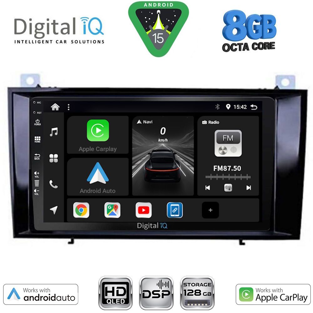 Βλησαρούλης Car Center - DIGITAL IQ BXF 7428_CPAA (8inc) MULTIMEDIA TABLET for MERCEDES SLK R171 mod. 2004-2010