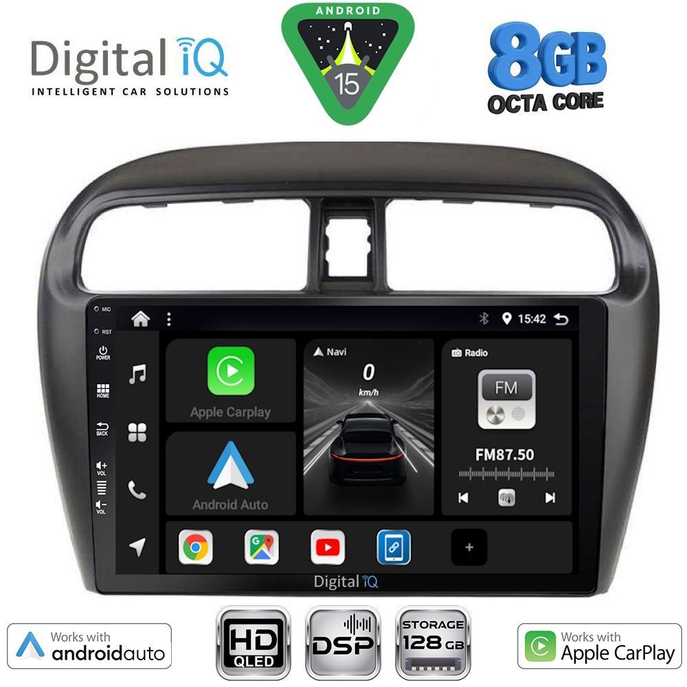 Βλησαρούλης Car Center - DIGITAL IQ BXF 7448_CPAA (9inc) MULTIMEDIA TABLET for MITSUBISHI SPACESTAR mod. 2013-2020