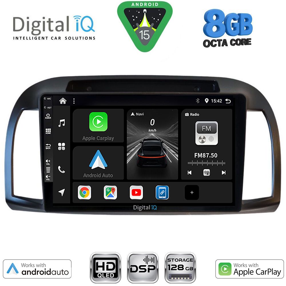 Βλησαρούλης Car Center - DIGITAL IQ BXF 7457BL_CPAA (9inc) MULTIMEDIA TABLET for NISSAN MICRA K12 mod. 2002-2010 (BLACK)