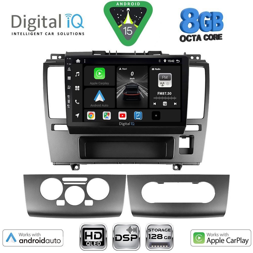 Βλησαρούλης Car Center - DIGITAL IQ BXF 7465_CPAA (9inc) MULTIMEDIA TABLET for NISSAN TIDA mod. 2004>