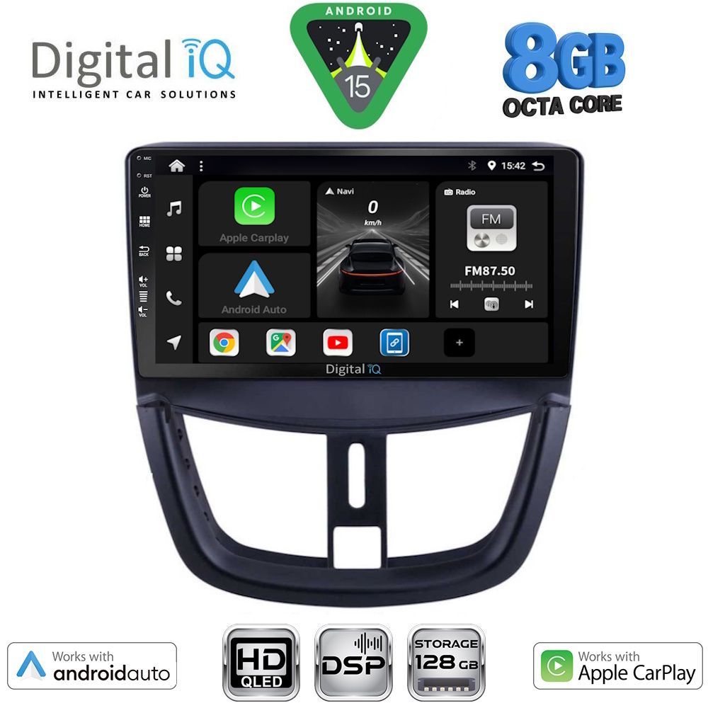 Βλησαρούλης Car Center - DIGITAL IQ BXF 7507_CPAA (9inc) MULTIMEDIA TABLET for PEUGEOT 207 mod. 2007>