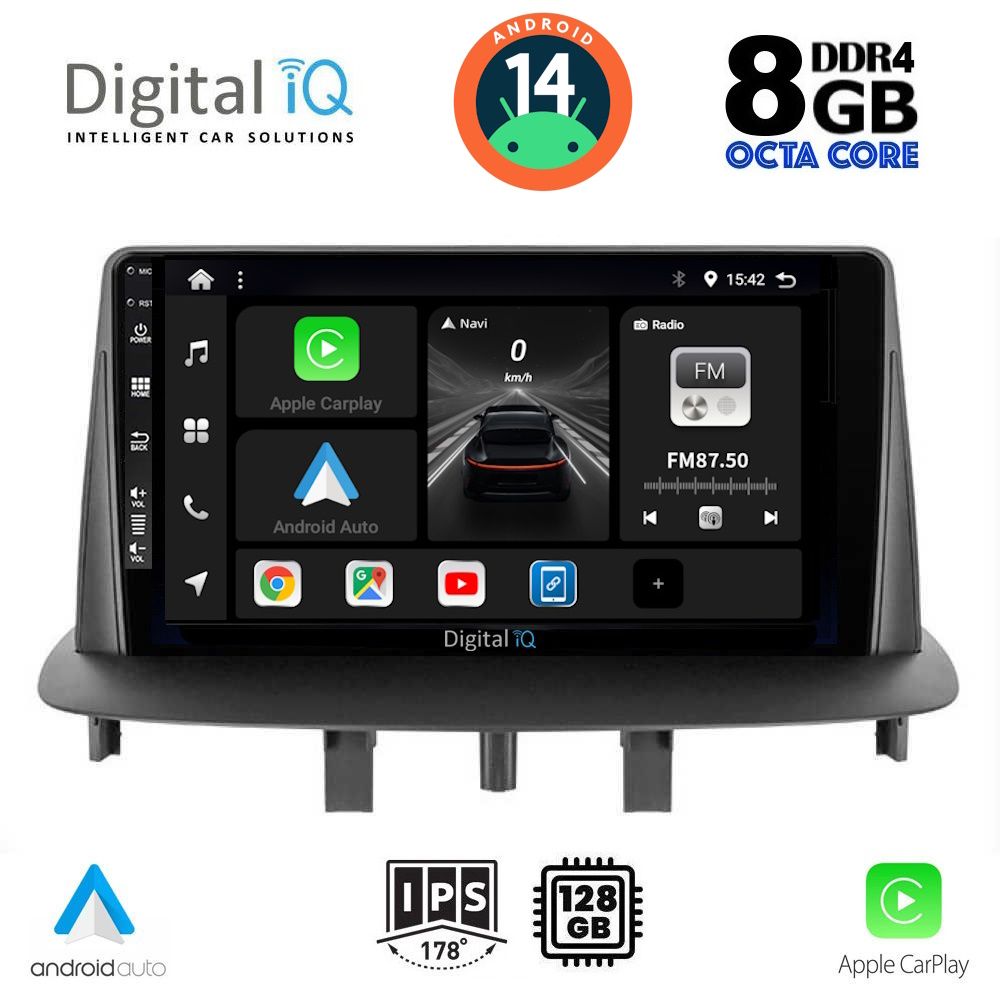 Βλησαρούλης Car Center - DIGITAL IQ BXF 7556_CPAA (9inc) MULTIMEDIA TABLET for RENAULT MEGANE 3 mod. 2009-2016