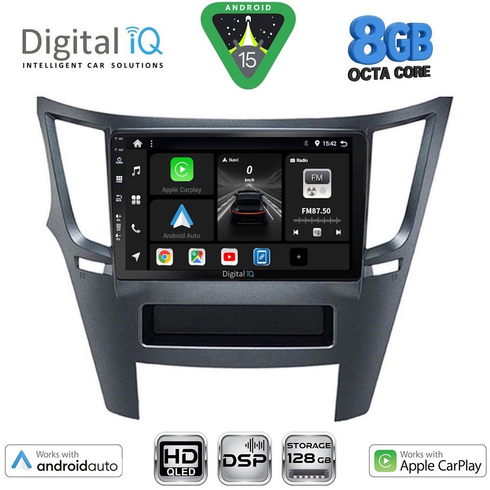 Βλησαρούλης Car Center - DIGITAL IQ BXF 7667_CPAA (9inc) MULTIMEDIA TABLET for SUBARU LEGACY - OUTBACK mod. 2009-2014