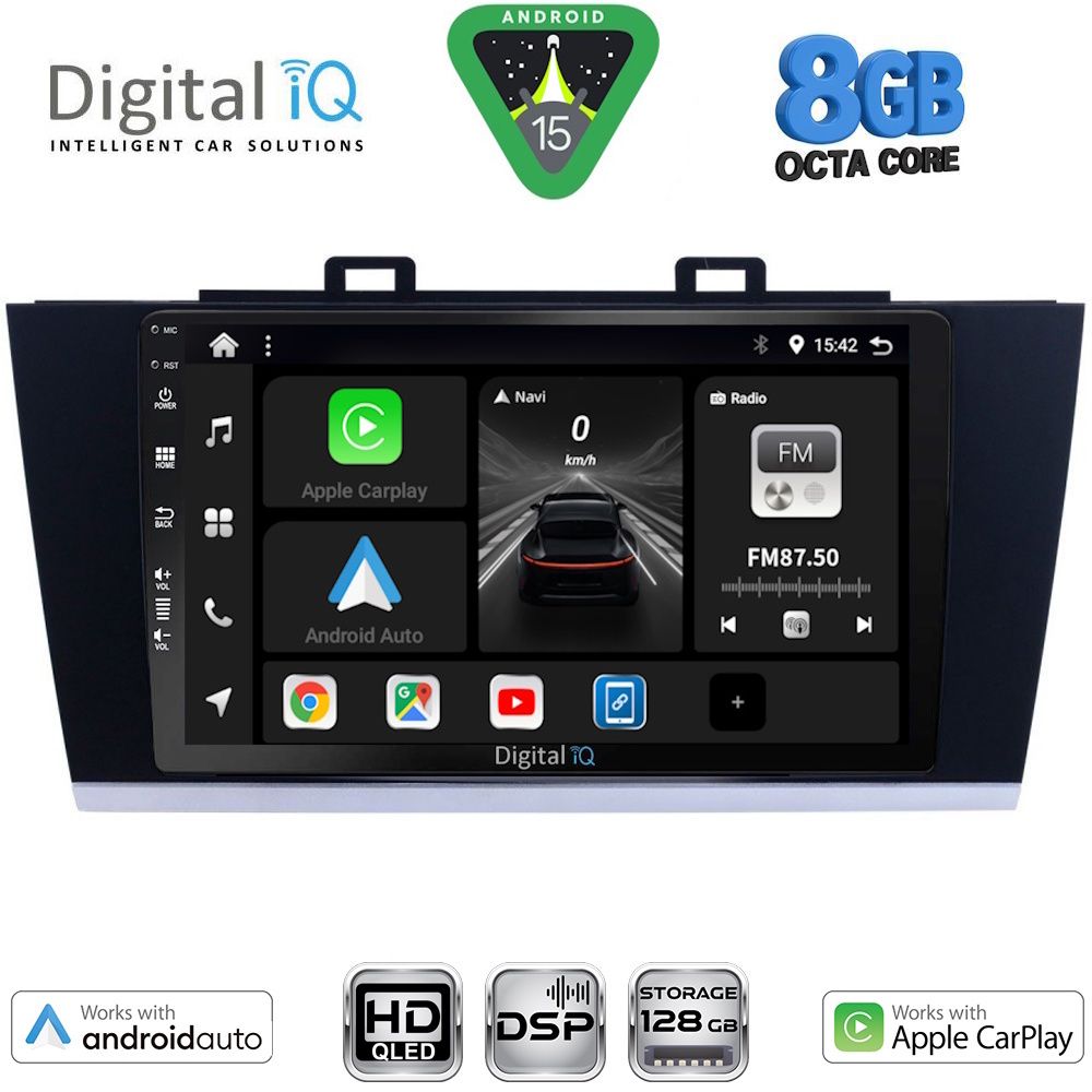 Βλησαρούλης Car Center - DIGITAL IQ BXF 7668_CPAA (9inc) MULTIMEDIA TABLET for SUBARU LEGACY - OUTBACK mod. 2014-2019