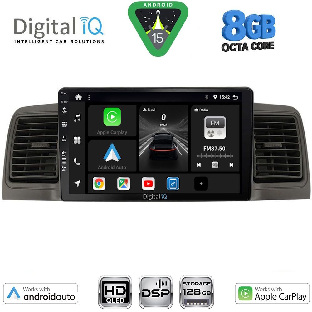 Βλησαρούλης Car Center - DIGITAL IQ BXF 7712_CPAA (9inc) MULTIMEDIA TABLET for TOYOTA COROLLA mod. 2001-2006