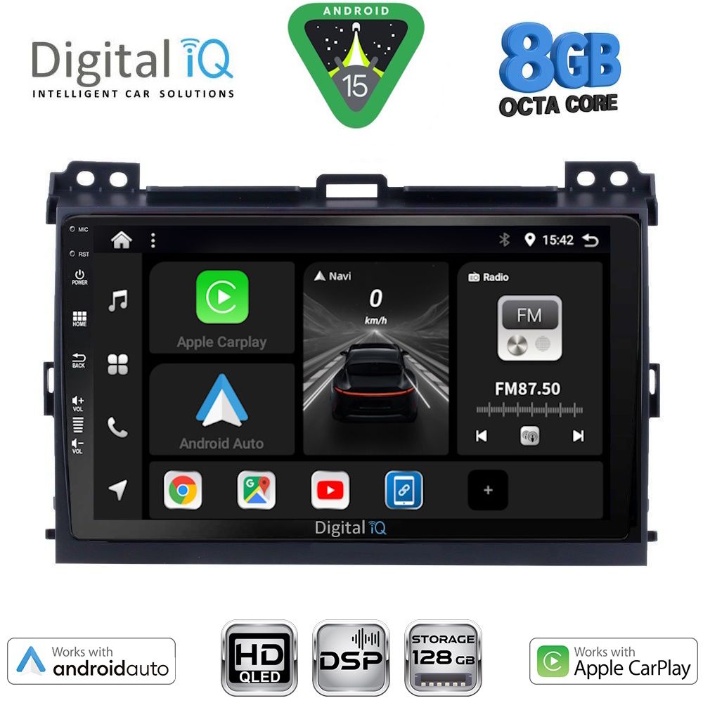 Βλησαρούλης Car Center - DIGITAL IQ BXF 7723_CPAA (9inc) MULTIMEDIA TABLET for TOYOTA LANDCRUISER mod. 2002-2008