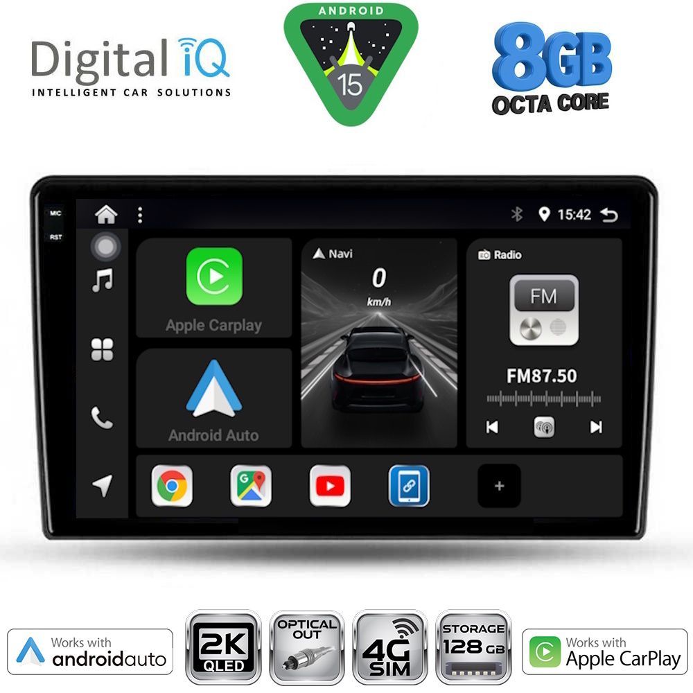 Βλησαρούλης Car Center - DIGITAL IQ BXK 20026_CPAA (9inc) MULTIMEDIA TABLET for ALFA ROMEO GIULIETTA mod 2014-2020