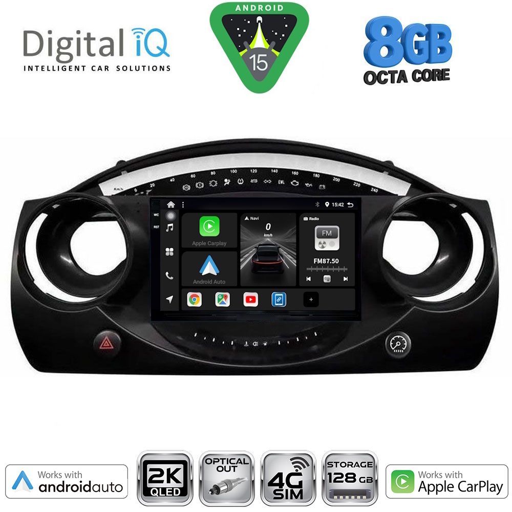 Βλησαρούλης Car Center - DIGITAL IQ BXK 20063_CPAA (9inc) MULTIMEDIA TABLET for MINI COOPER (R50-R52-R53) mod. 2000-2006