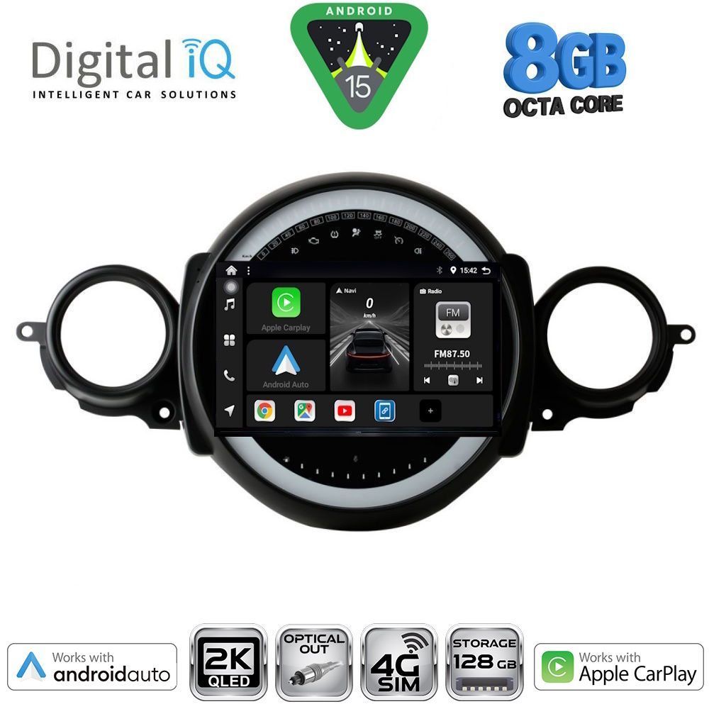 Βλησαρούλης Car Center - DIGITAL IQ BXK 20064_CPAA (9inc) MULTIMEDIA TABLET for MINI COOPER (R56-R57) mod. 2006-2014 - CLUBMAN (R55) mod. 2007-2014