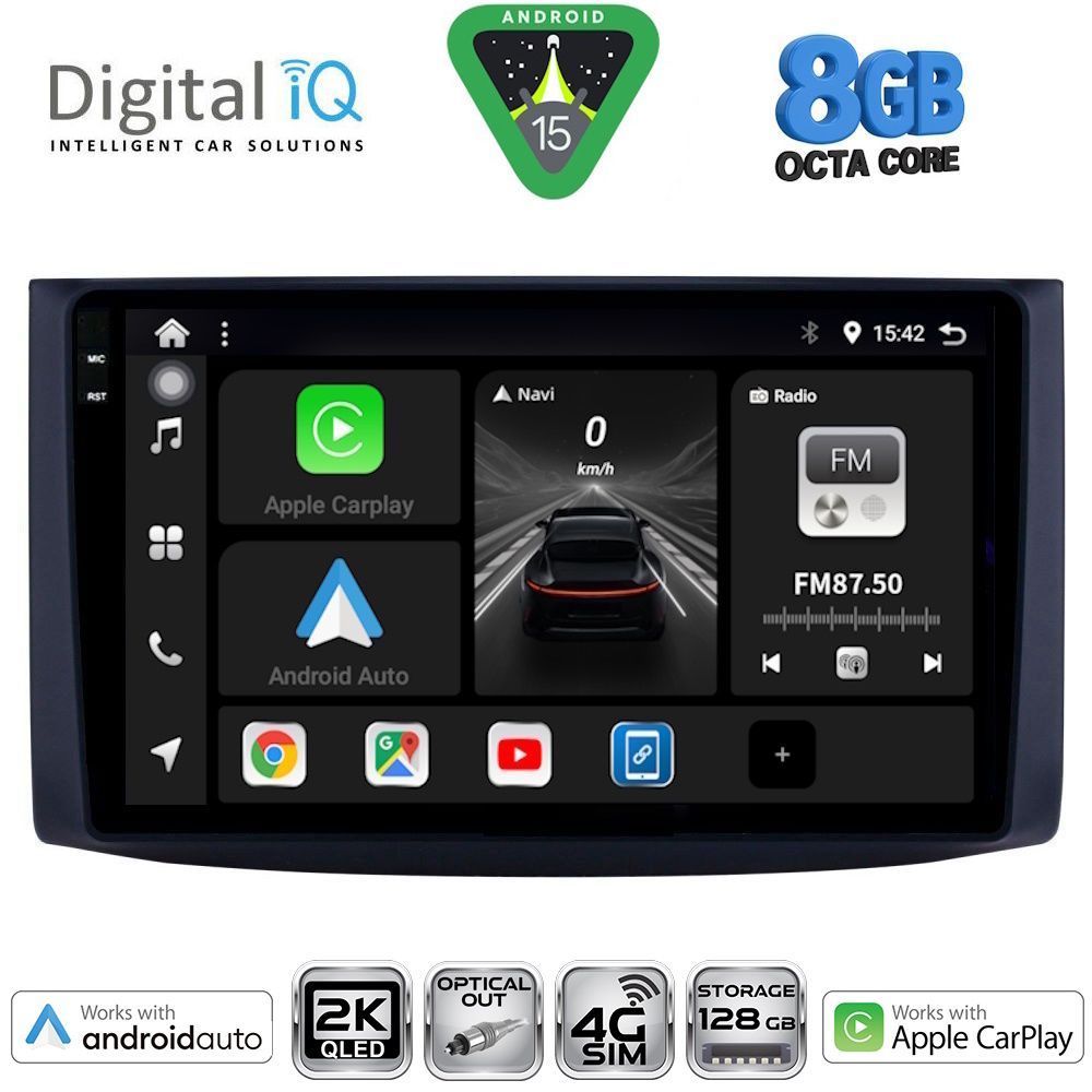 Βλησαρούλης Car Center - DIGITAL IQ BXK 20072_CPAA (9inc) MULTIMEDIA TABLET for CHEVROLET AVEO mod. 2006-2010