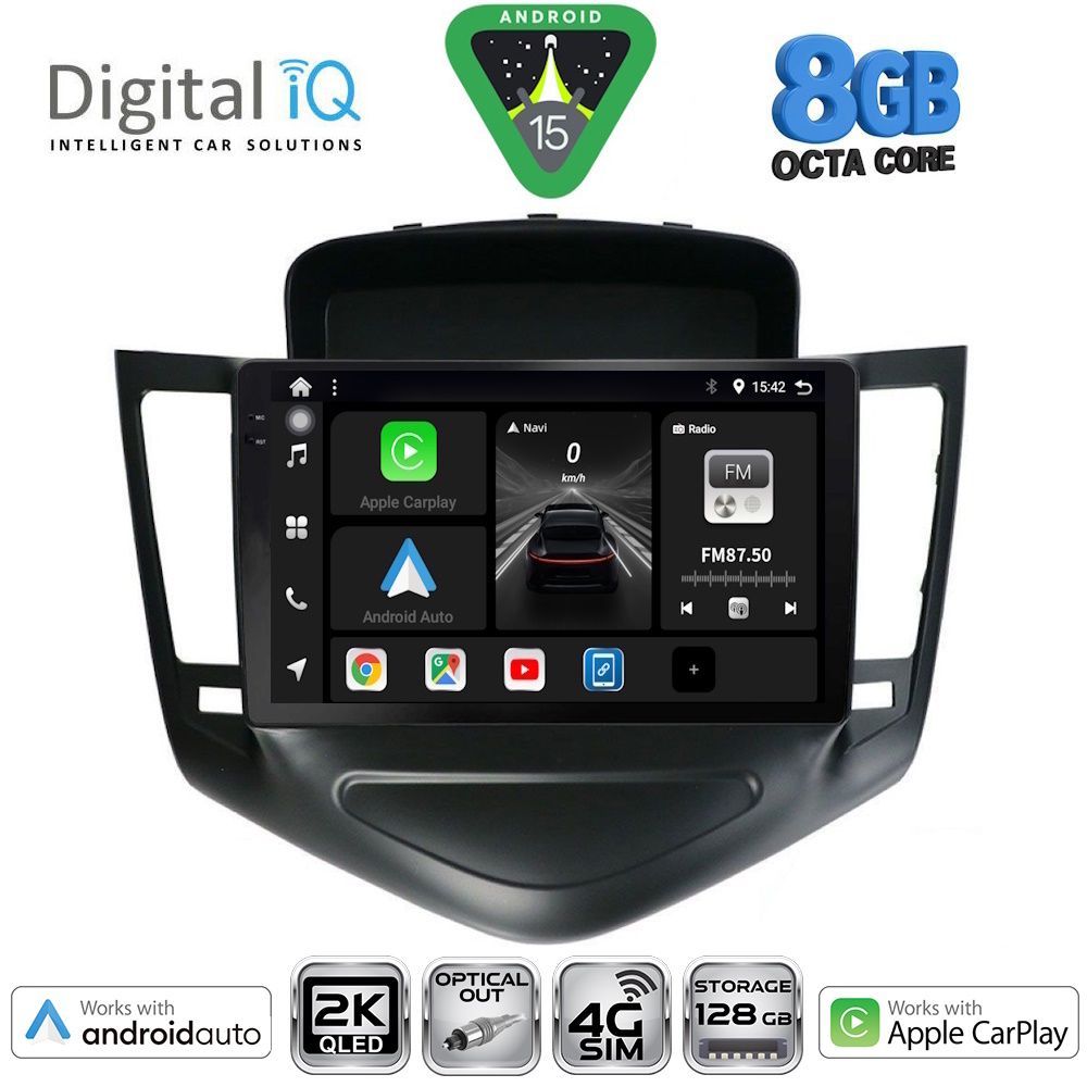 Βλησαρούλης Car Center - DIGITAL IQ BXK 20076_CPAA (9inc) MULTIMEDIA TABLET for CHEVROLET CRUZE mod. 2008-2012