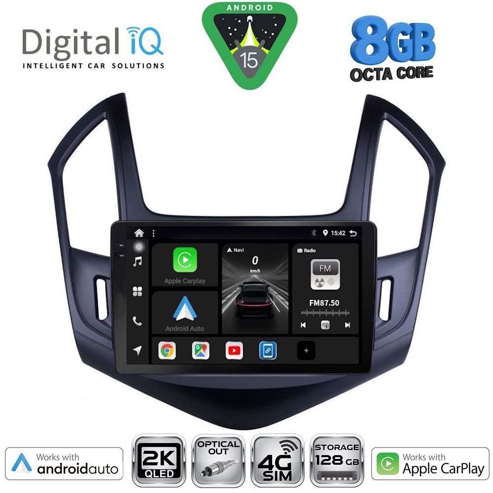 Βλησαρούλης Car Center - DIGITAL IQ BXK 20077_CPAA (9inc) MULTIMEDIA TABLET for CHEVROLET CRUZE mod. 2013-2015