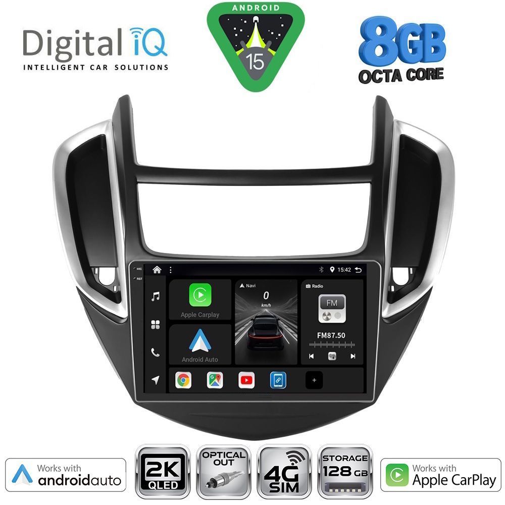 Βλησαρούλης Car Center - DIGITAL IQ BXK 20080_CPAA (9inc) MULTIMEDIA TABLET for CHEVROLET TRAX mod. 2014-2022