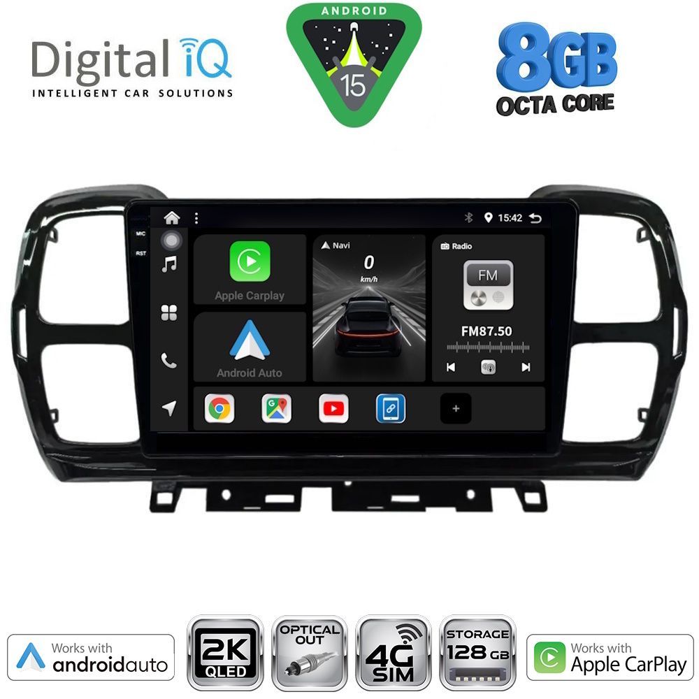 Βλησαρούλης Car Center - DIGITAL IQ BXK 20088_CPAA (9inc) MULTIMEDIA TABLET for CITROEN C5 AIRCROSS mod. 2017-2021