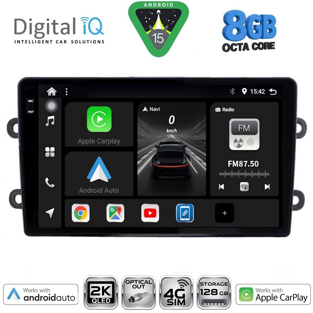 Βλησαρούλης Car Center - DIGITAL IQ BXK 20102_CPAA (9inc) MULTIMEDIA TABLET for DACIA DUSTER mod. 2012-2019