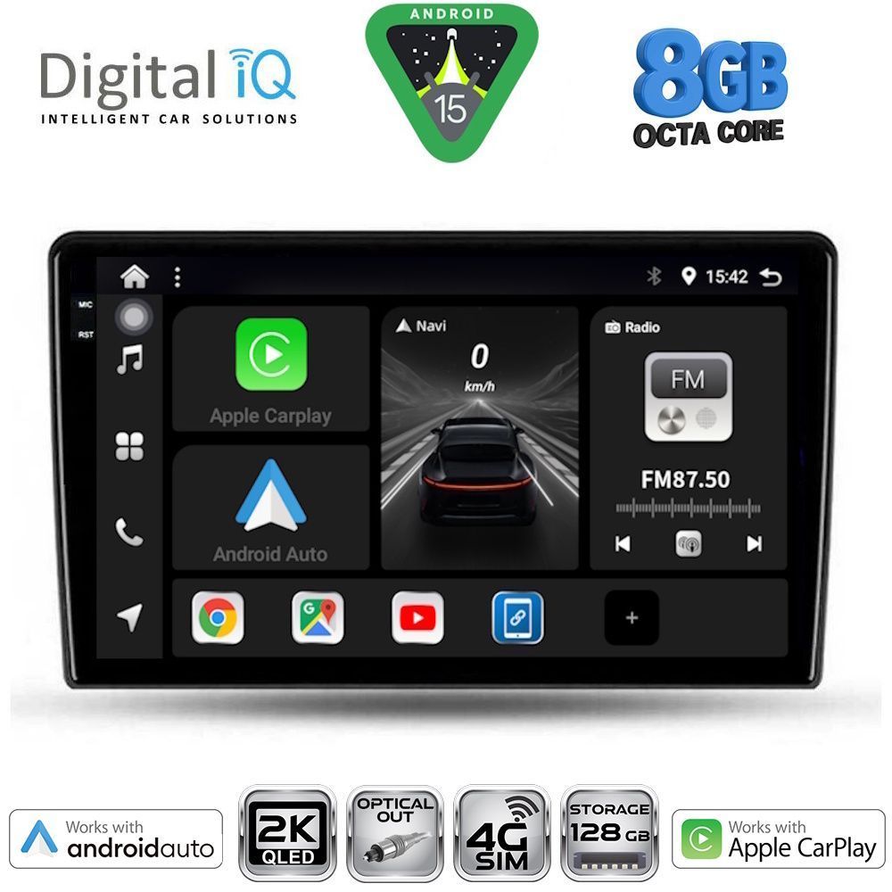 Βλησαρούλης Car Center - DIGITAL IQ BXK 20103B_CPAA (9inc) MULTIMEDIA TABLET for DACIA DUSTER mod. 2012-2019