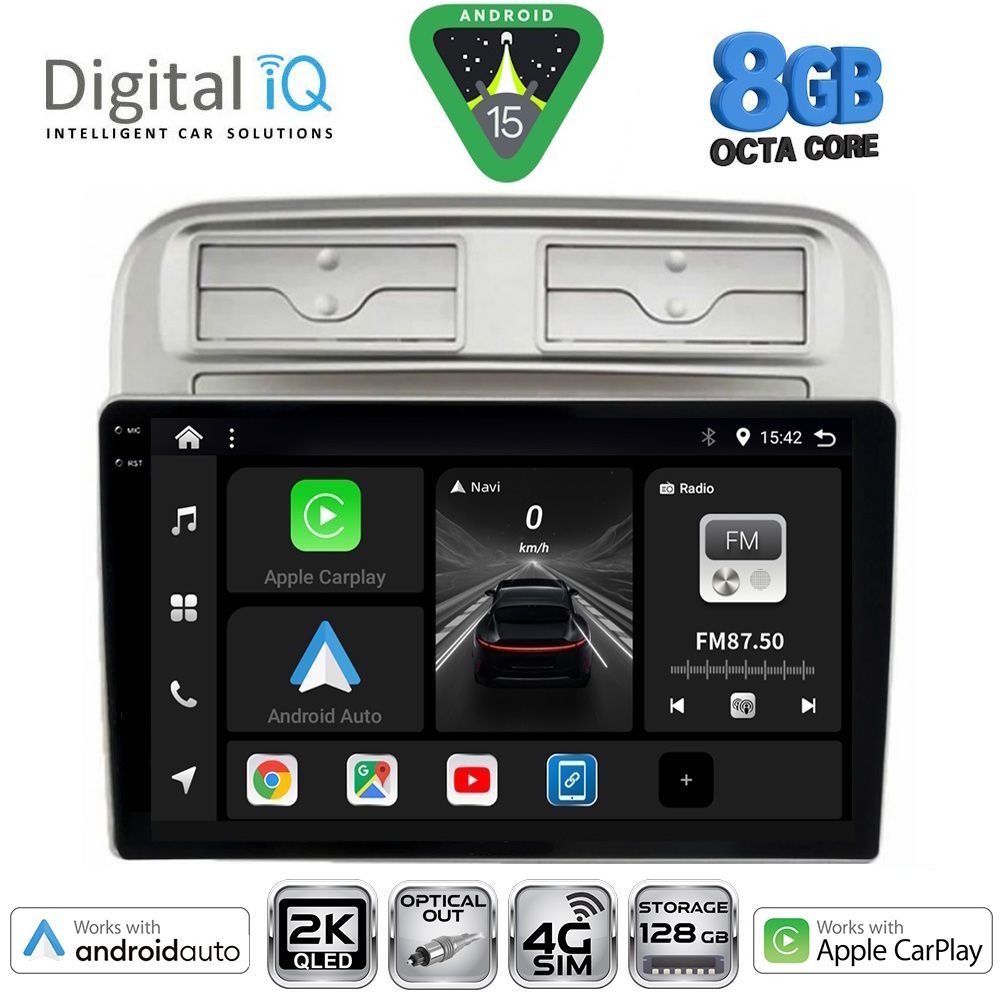 Βλησαρούλης Car Center - DIGITAL IQ BXK 20128_CPAA (9inc) MULTIMEDIA TABLET for FIAT GRANDE PUNTO mod. 2005-2012