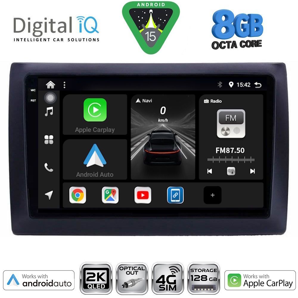 Βλησαρούλης Car Center - DIGITAL IQ BXK 20145_CPAA (9inc) MULTIMEDIA TABLET for FIAT STILO mod. 2001-2007