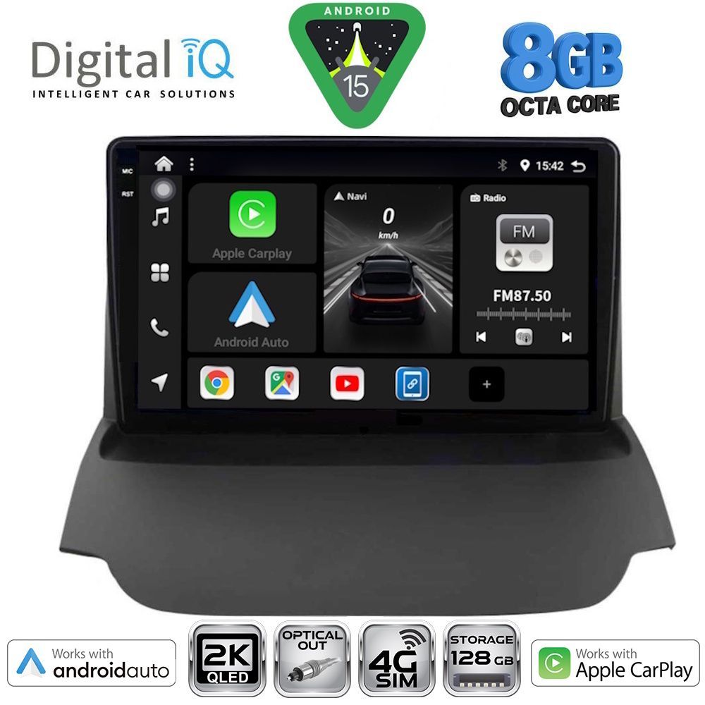 Βλησαρούλης Car Center - DIGITAL IQ BXK 20150_CPAA (9inc) MULTIMEDIA TABLET for FORD ECOSPORT  mod. 2012-2018