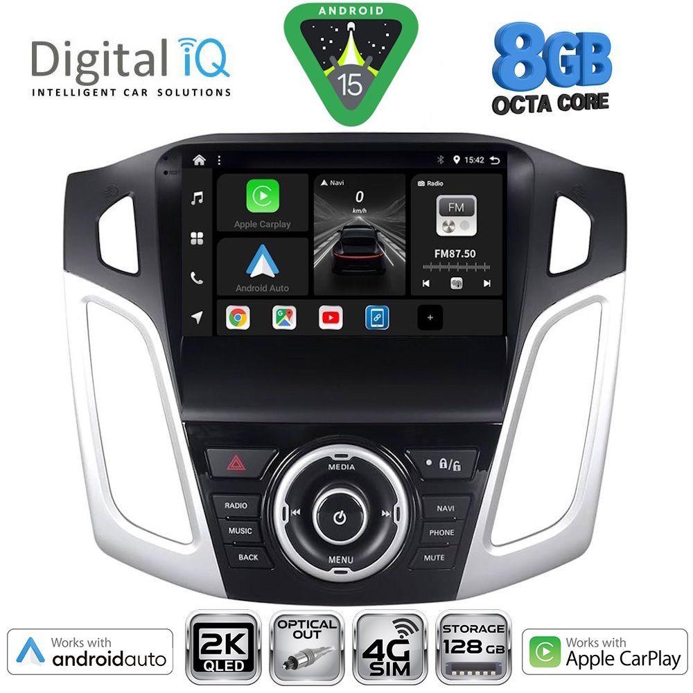 Βλησαρούλης Car Center - DIGITAL IQ BXK 20157_CPAA (9inc) MULTIMEDIA TABLET for FORD FOCUS mod. 2011-2018