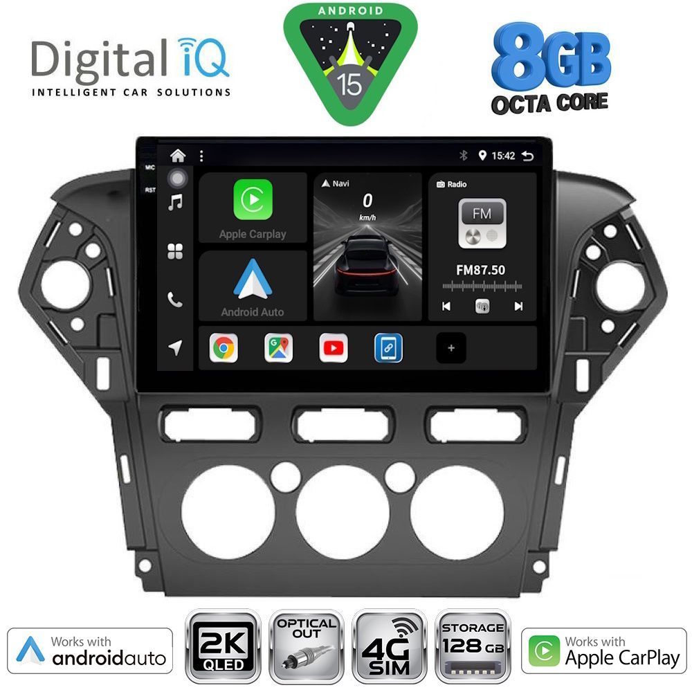 Βλησαρούλης Car Center - DIGITAL IQ BXK 20163_CPAA A/C (10inc) MULTIMEDIA TABLET for FORD MONDEO mod. 2011-2013