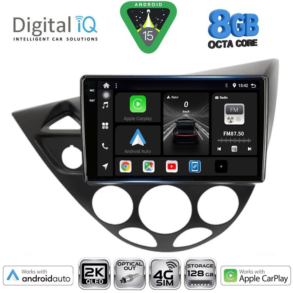 Βλησαρούλης Car Center - DIGITAL IQ BXK 20169_CPAA  (9inc) MULTIMEDIA TABLET for FORD FOCUS mod. 1998-2004