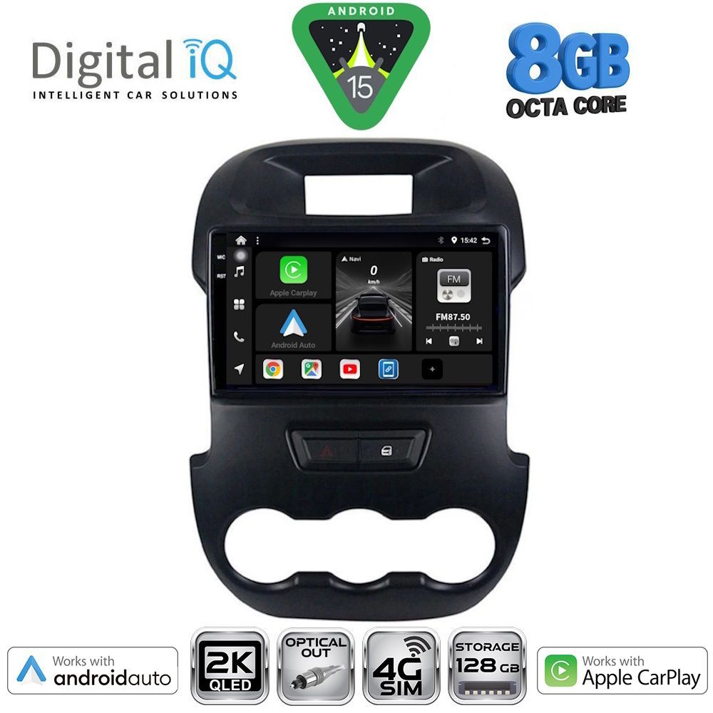 Βλησαρούλης Car Center - DIGITAL IQ BXK 20171_CPAA (9inc) MULTIMEDIA TABLET for FORD RANGER mod. 2011-2015